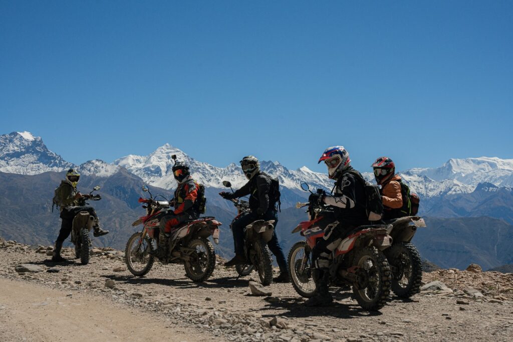 motorbike tour in Manang